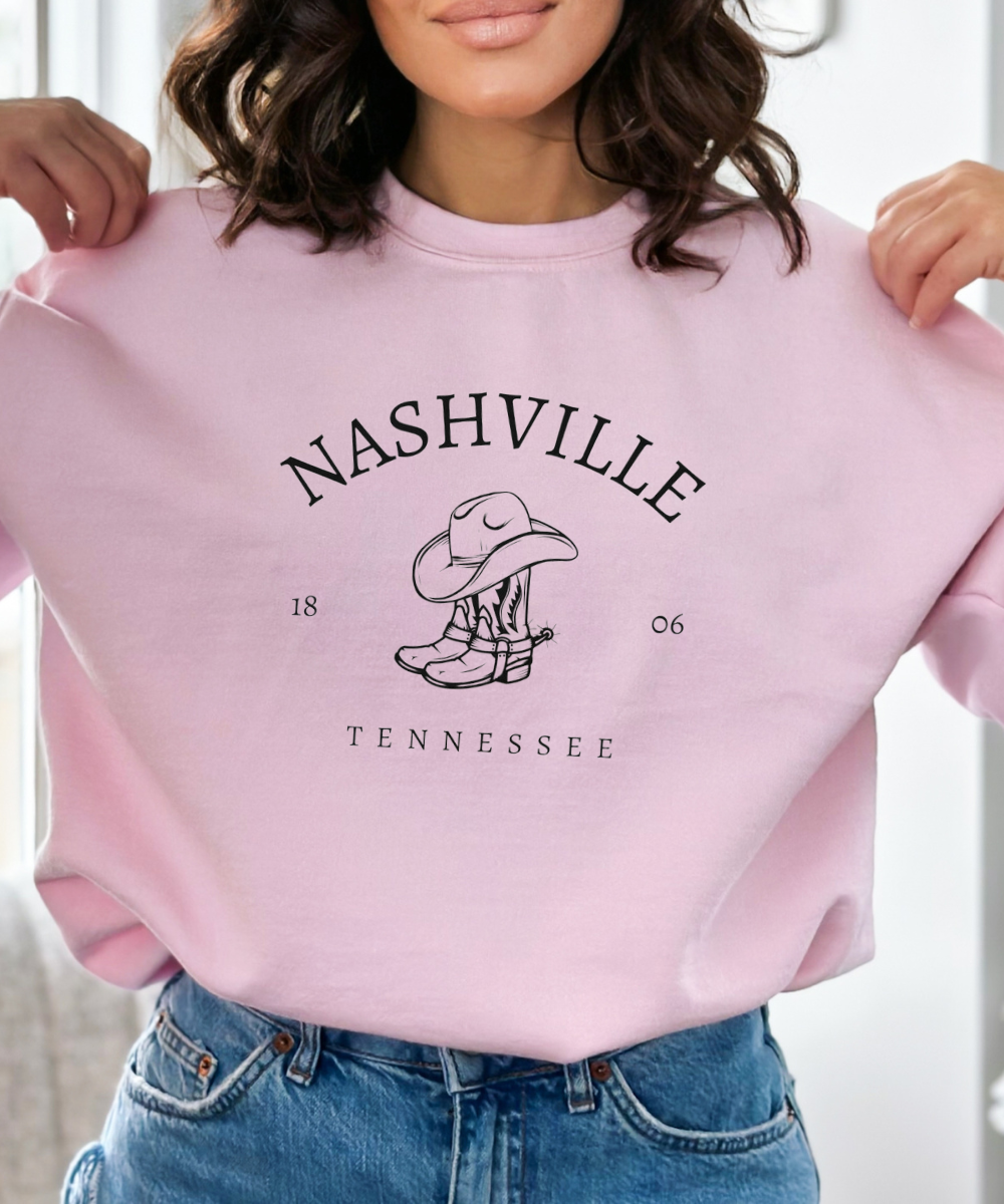NASHVILLE TENNESSEE WESTERN CREWNECK