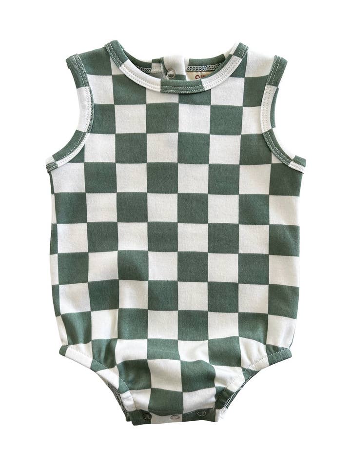 CHECKERBOARD - ORGANIC DUNE BUBBLE - GREEN