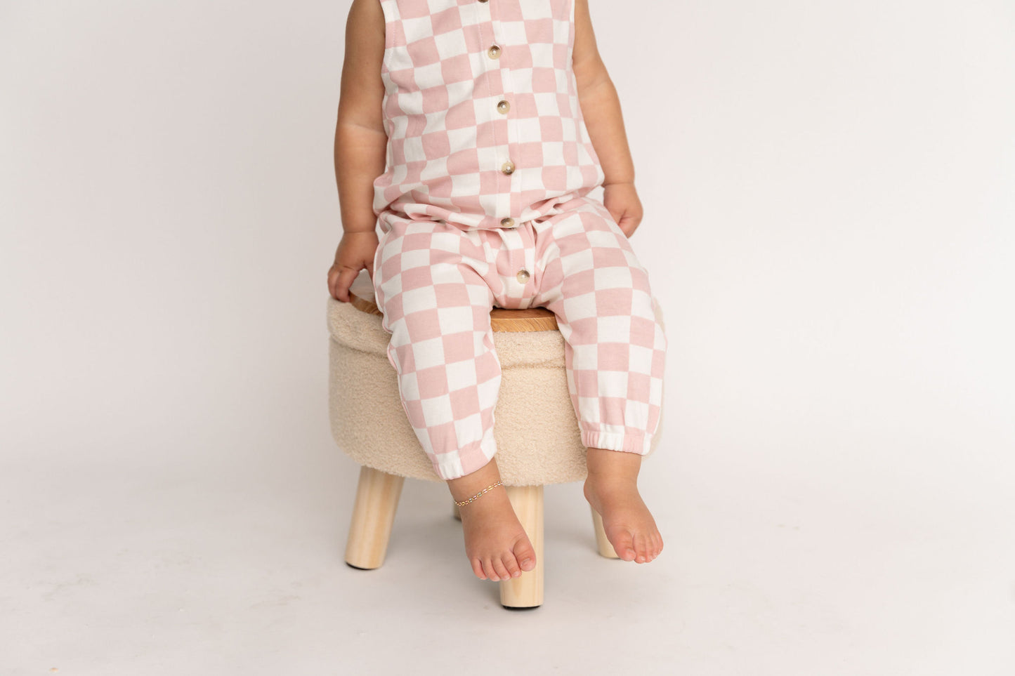 CHECKERBOARD - ORGANIC BAY JUMPSUIT - PINK