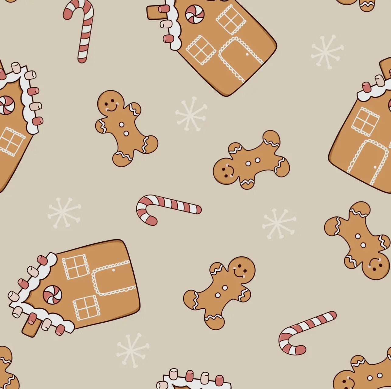 GINGERBREAD LAND BAMBOO ROMPER - ZIPPY