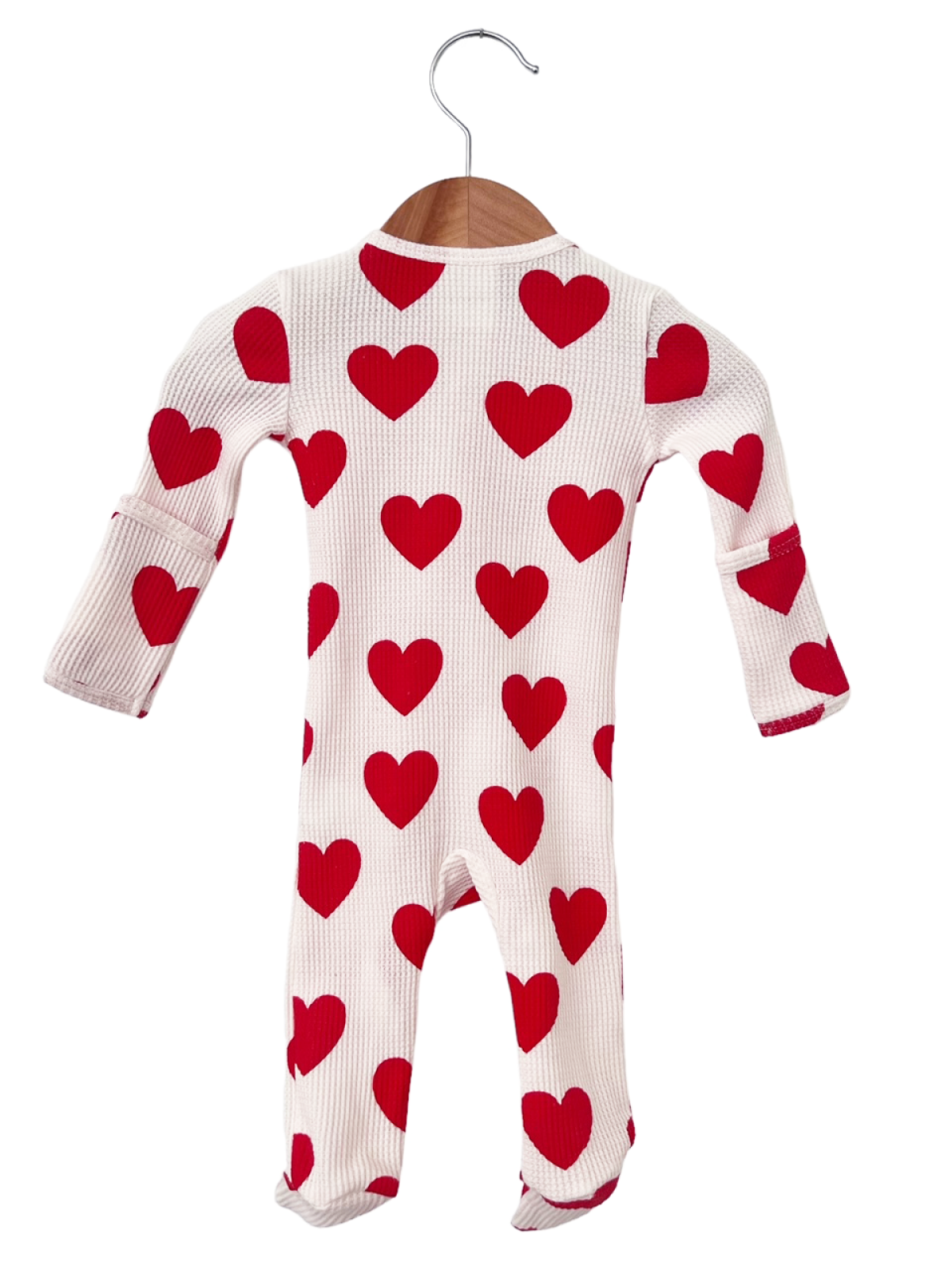 VALENTINES RED HEART FOOTIE