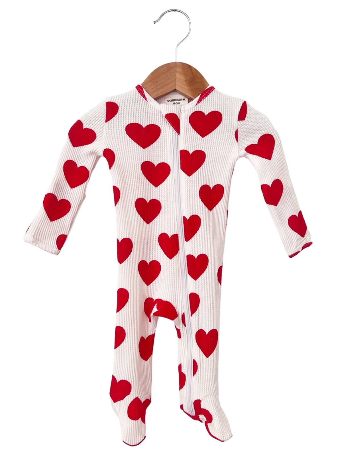 VALENTINES RED HEART FOOTIE