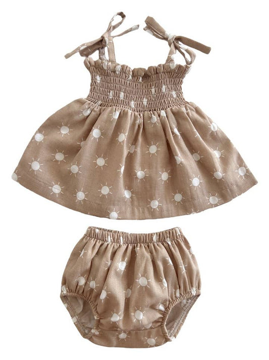 SAND SUN - ORGANIC SMOCKED SET