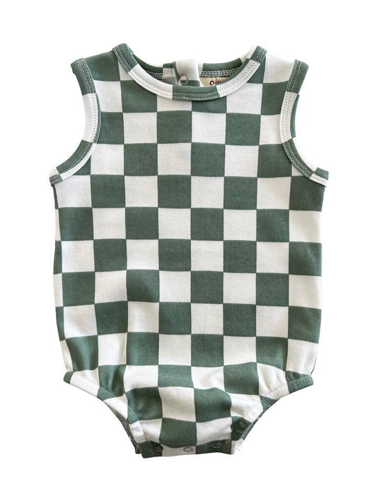 CHECKERBOARD - ORGANIC DUNE BUBBLE - GREEN