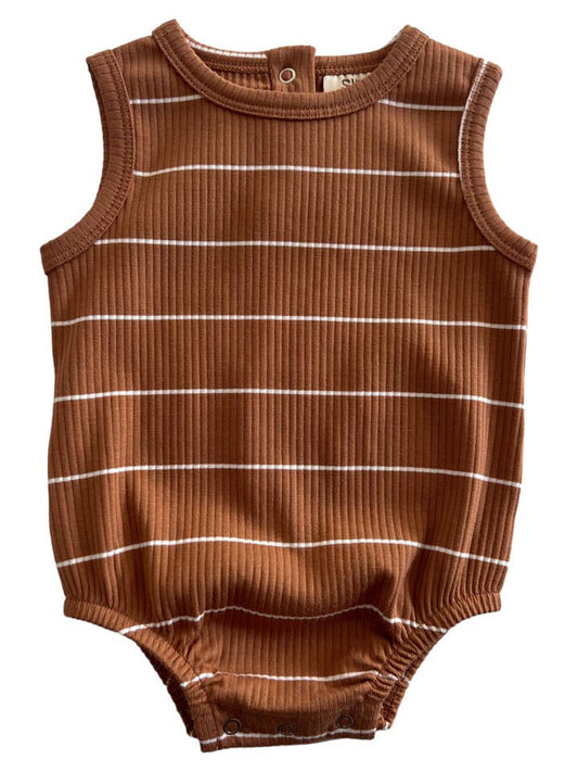 SADDLE STRIPE - ORGANIC RIBBED DUNE BUBBLE