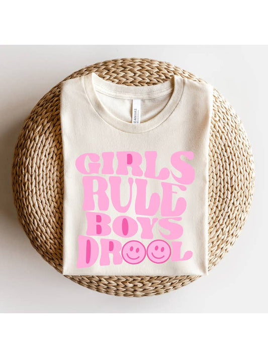 GIRLS RULE BOYS DROOL TEE